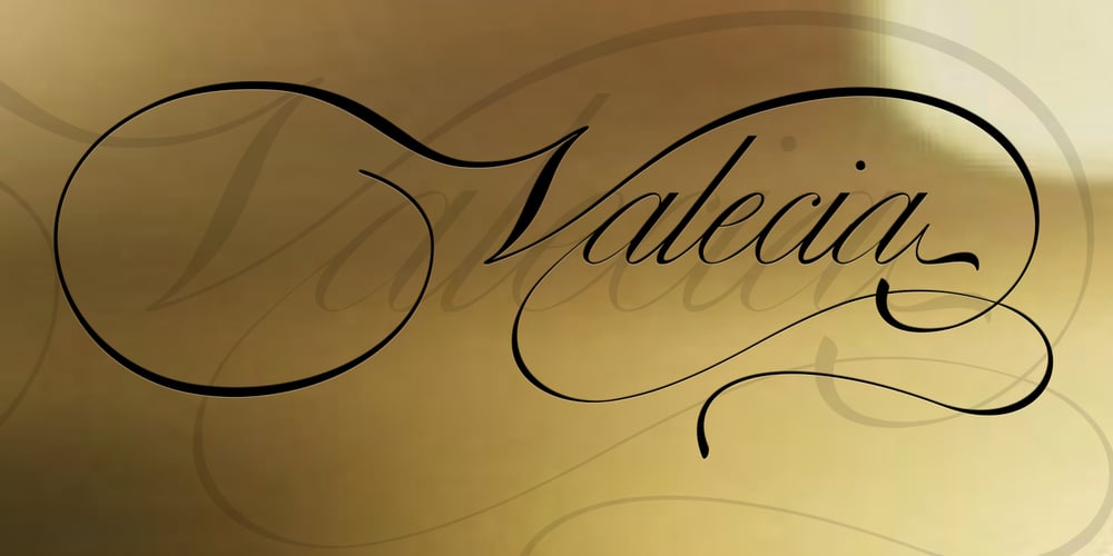 Valecia font