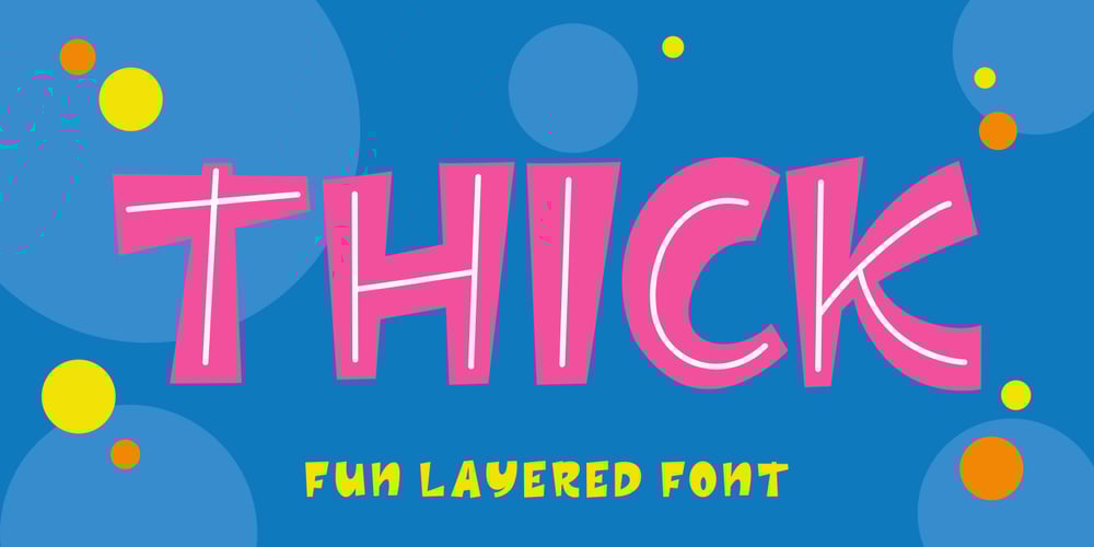 Thick font