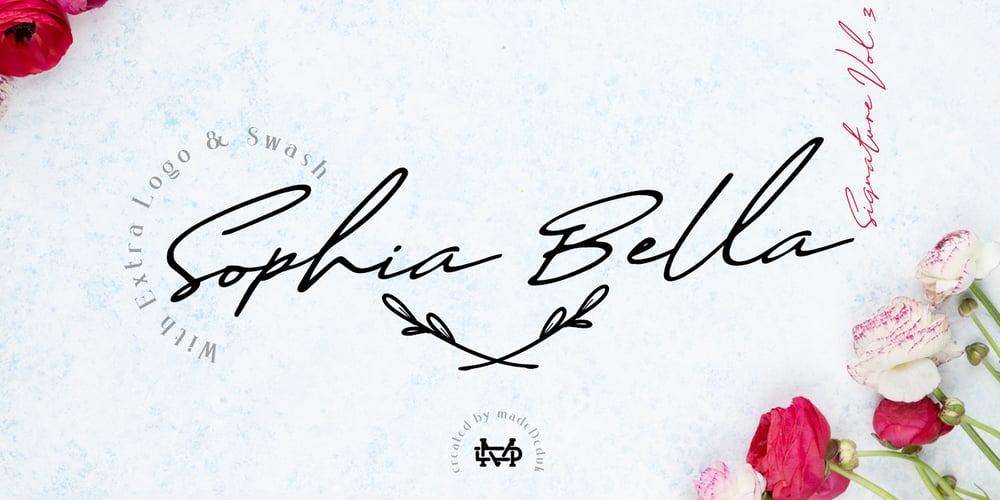 Sophia Bella font