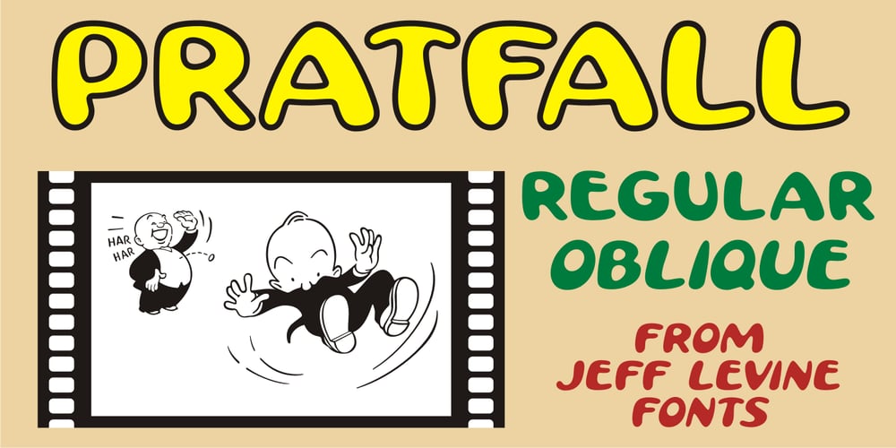 Pratfall font