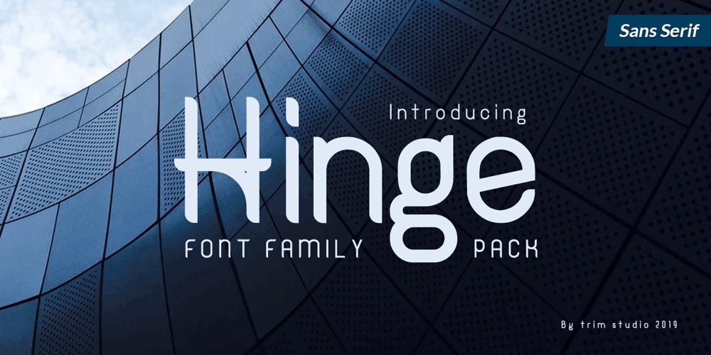 Hinge font