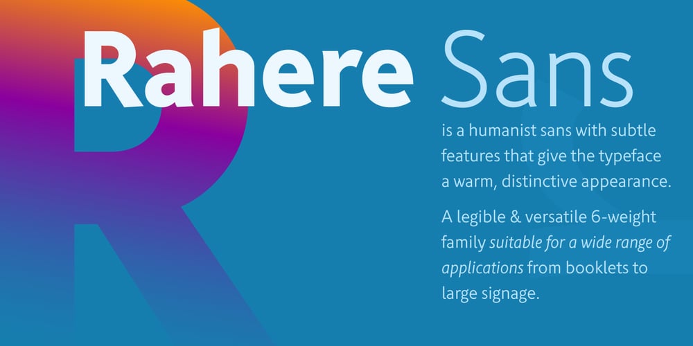 Rahere Sans font
