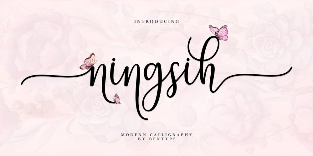 Ningsih Script font
