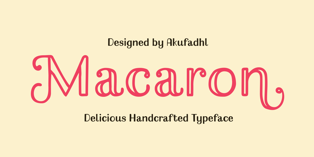 Macaron font