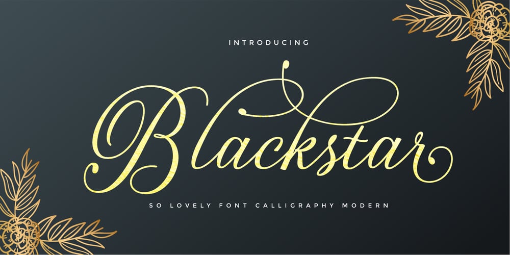 Blackstar font