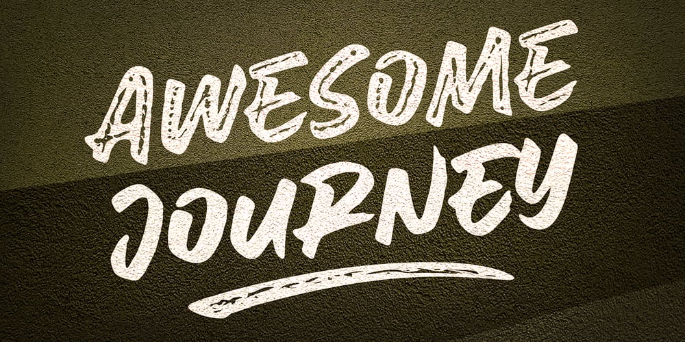 Awesome Journey font