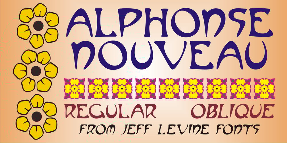 Alphonse Nouveau font