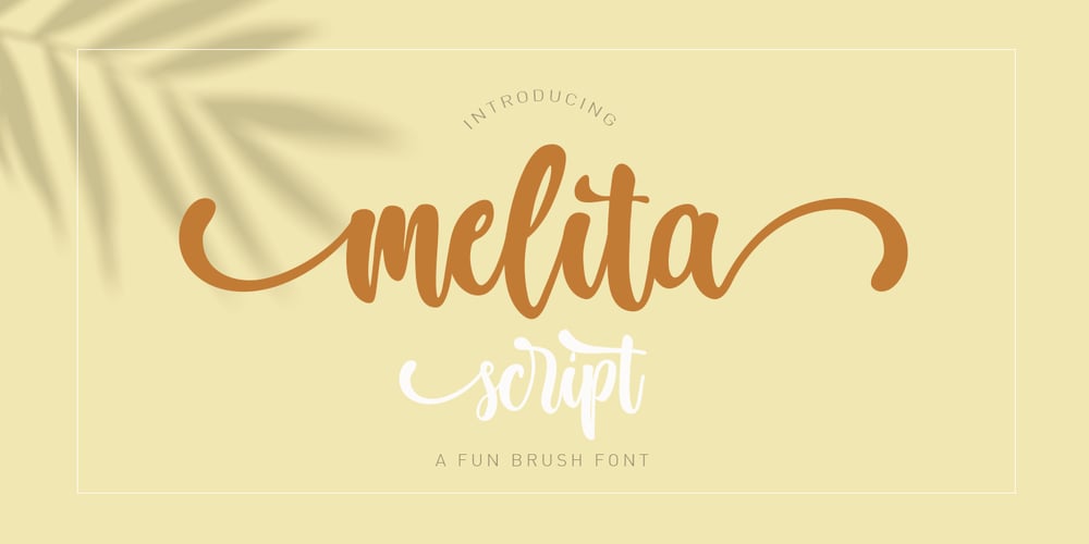 Melita Script font