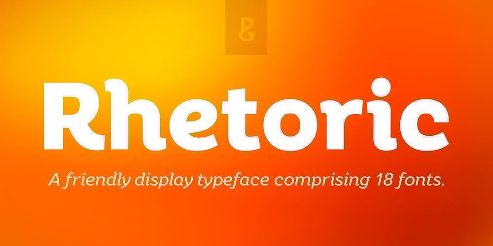 Rhetoric font