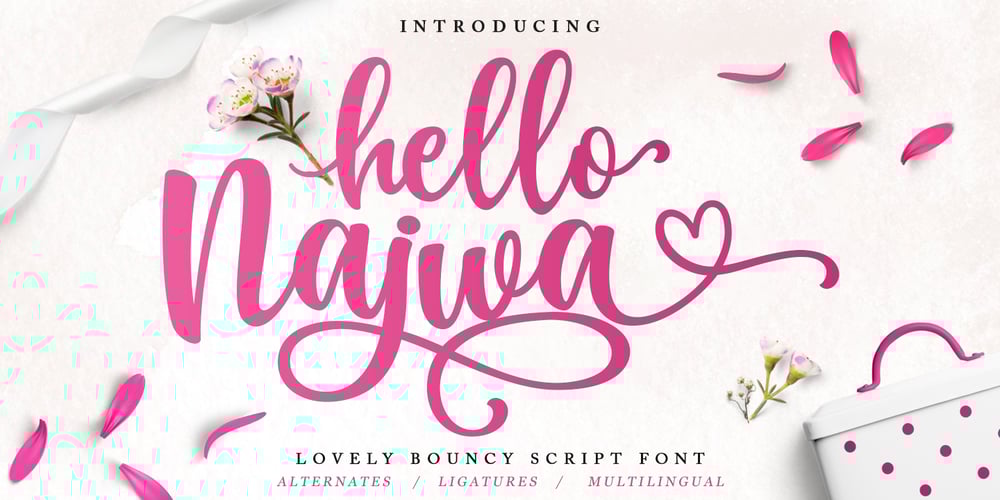 Hello Najwa font