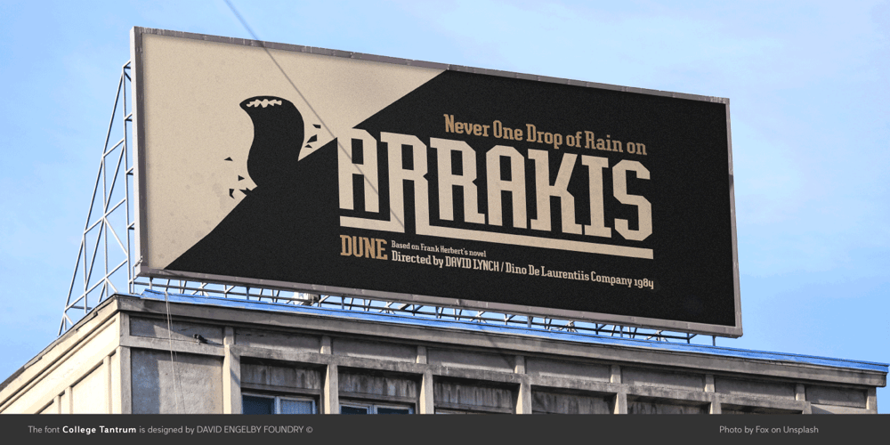 College Tantrum font