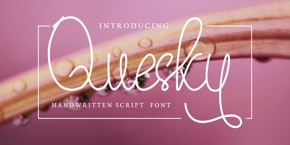 Quesky font