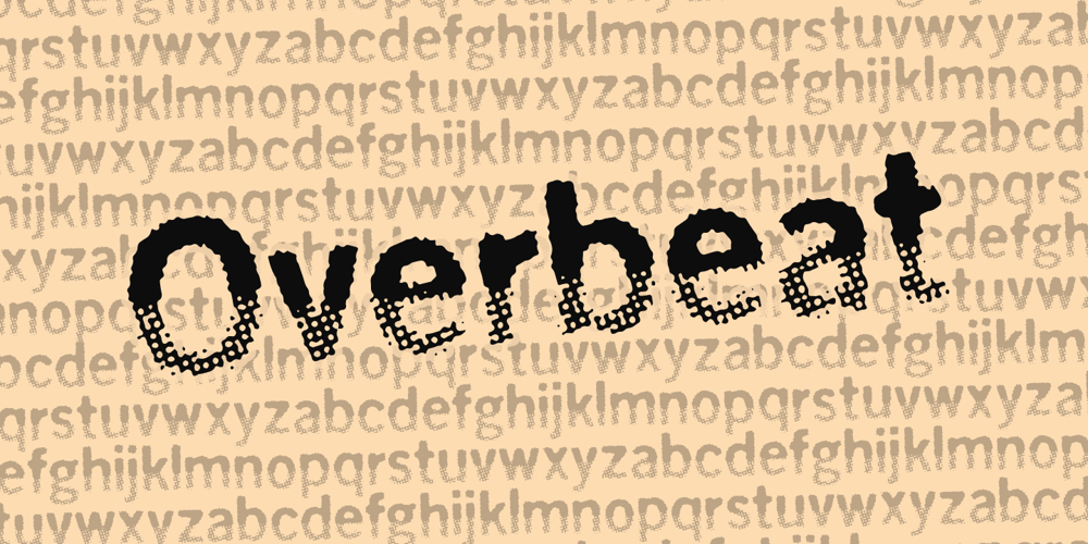 Overbeat font