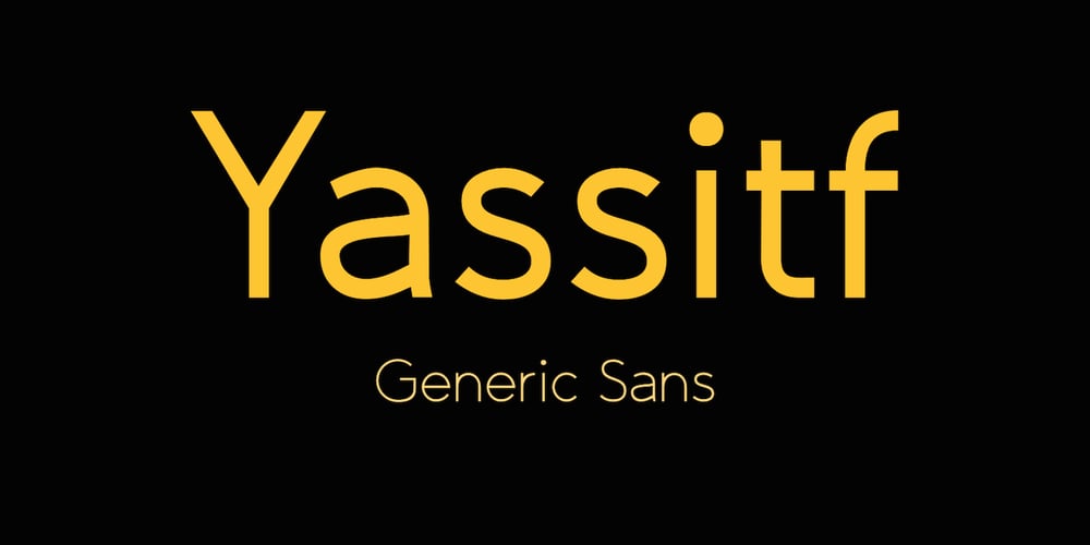 Yassitf font
