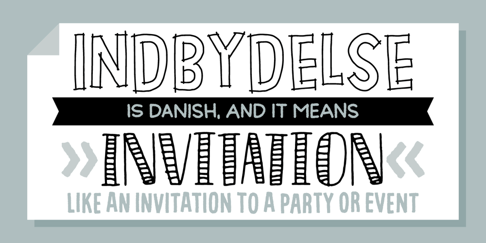 Indbydelse font