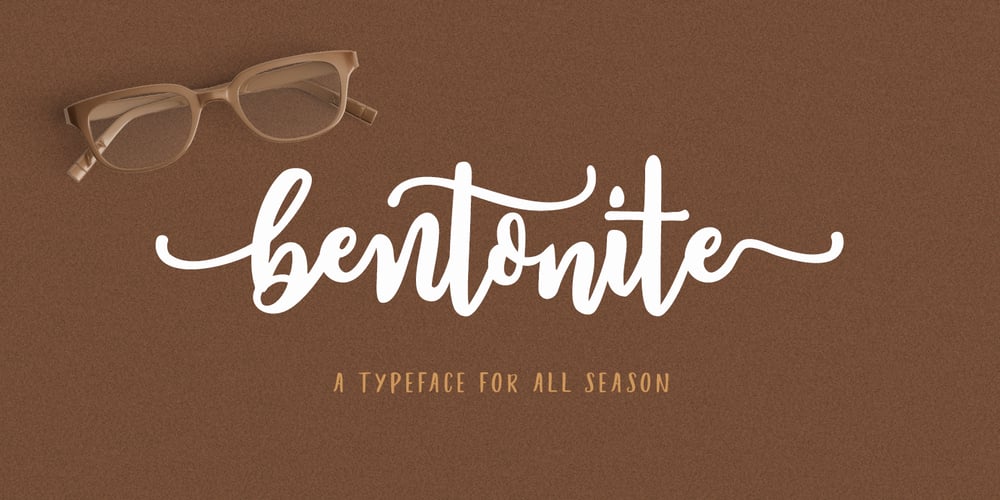 Bentonite Script font