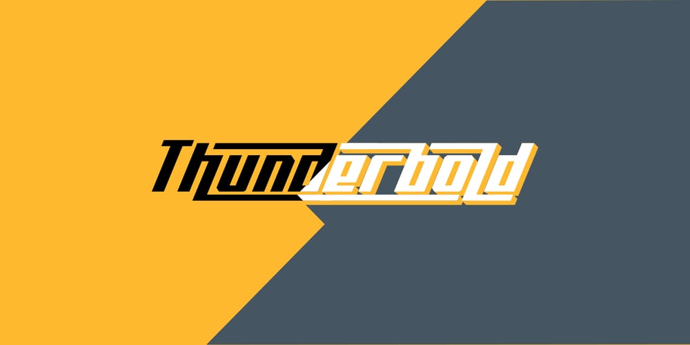 Thunderbold font