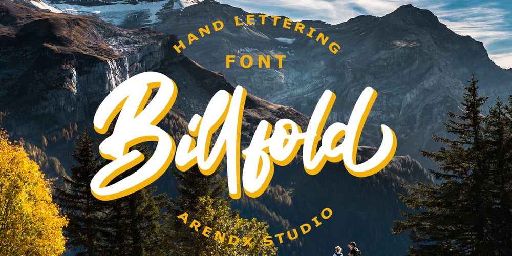 Billfold font