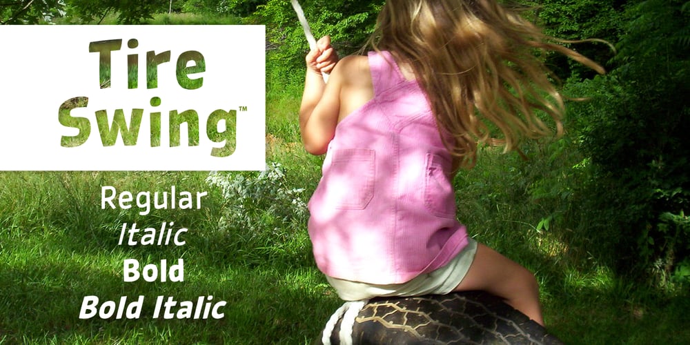 Tire Swing BB font