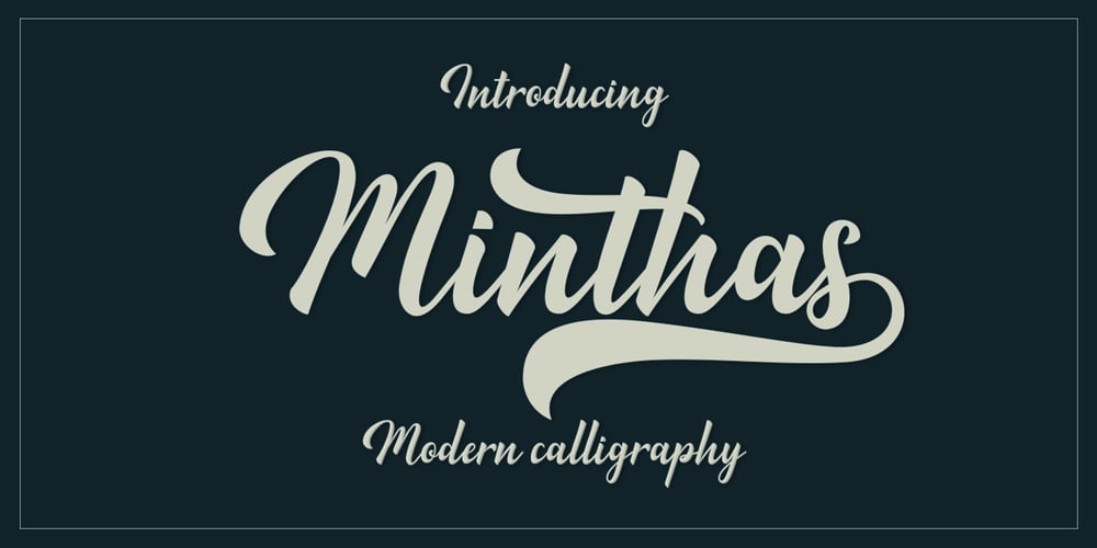 Minthas Script font