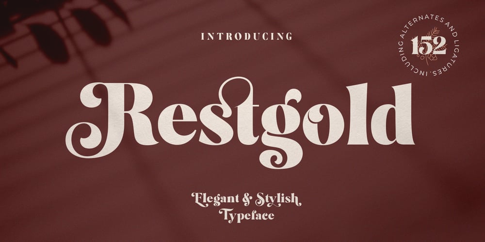 Restgold font