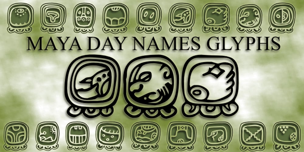 Maya Day Names font