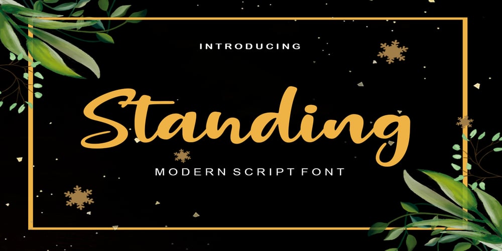 Standing Script font