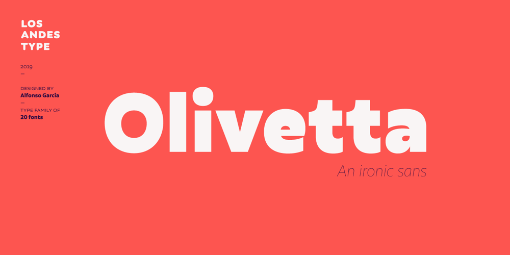 Olivetta font