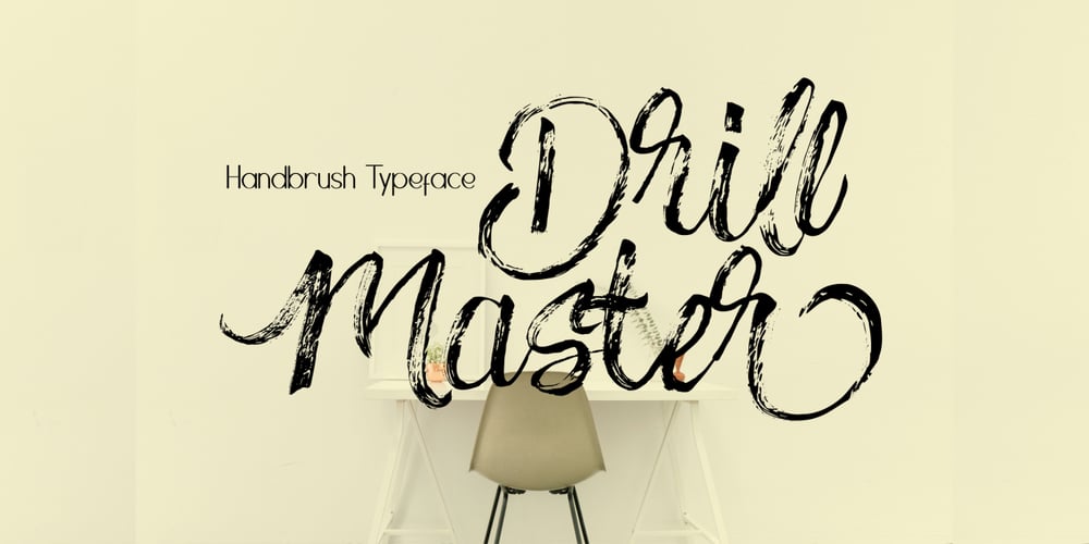 Drillmaster font