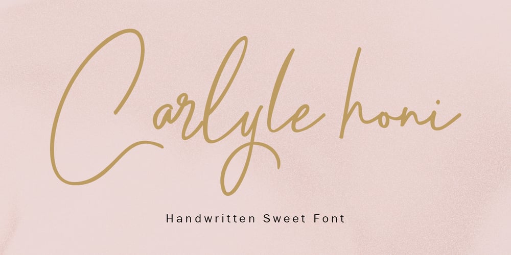 Carlyle Honi font