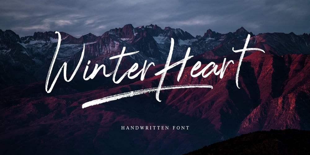 Winter Heart font