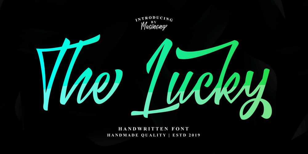 The Lucky font