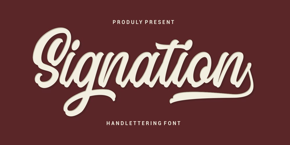 Signation font