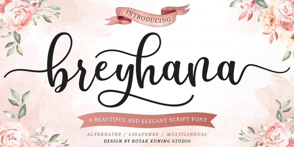 Breyhana font