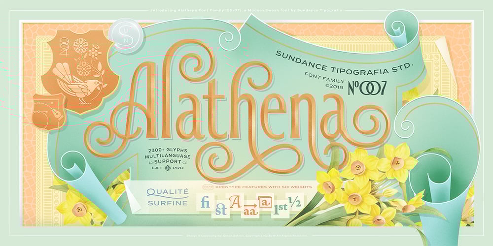 Alathena font