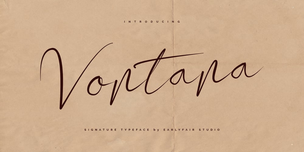 Vontana font