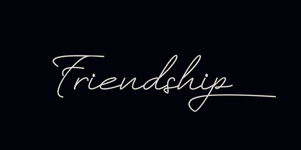 Friendship font