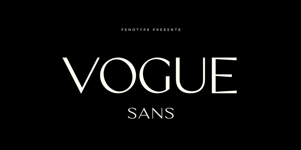 Vogue Sans font