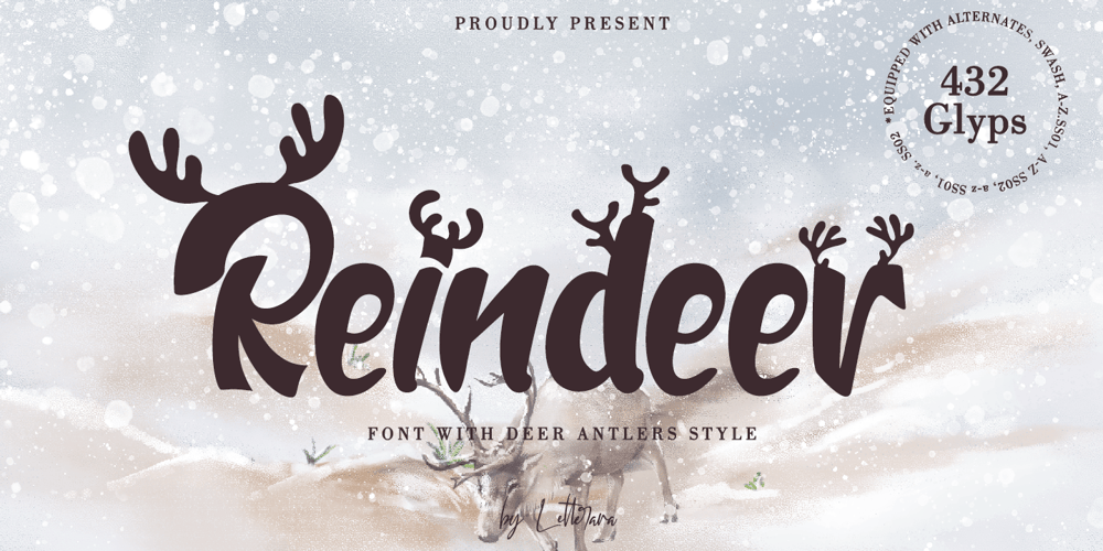 Reindeer font