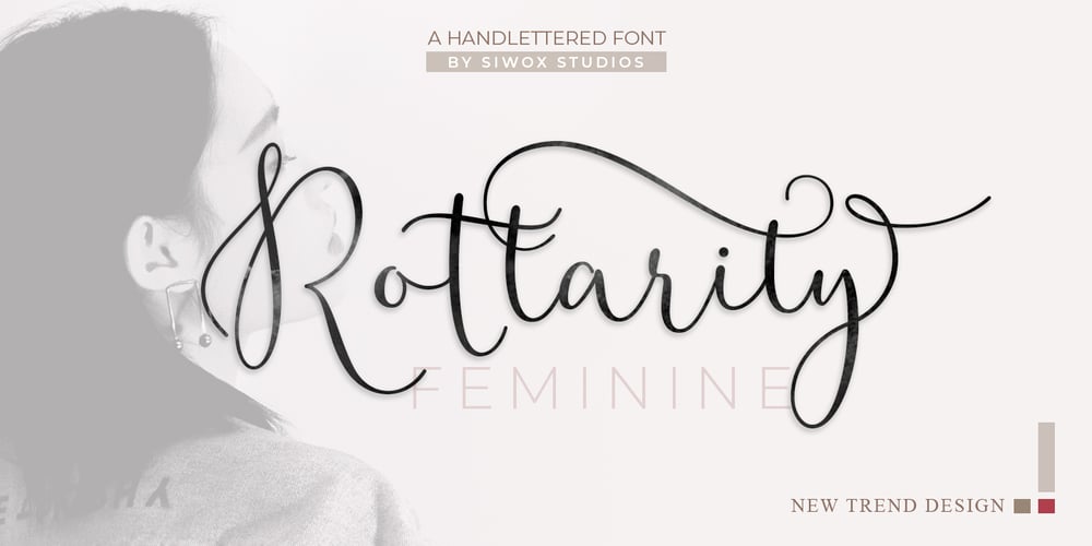 Rottarity Feminine font