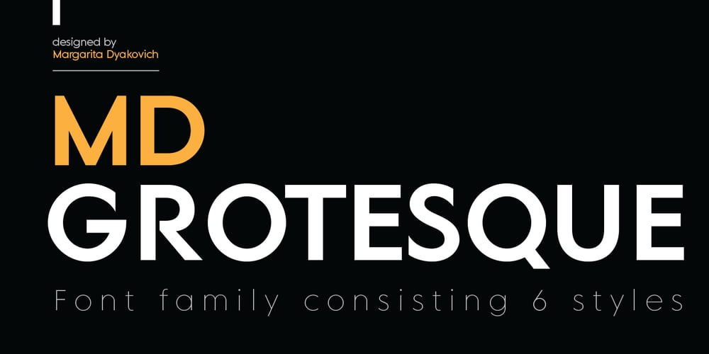 MD Grotesque font