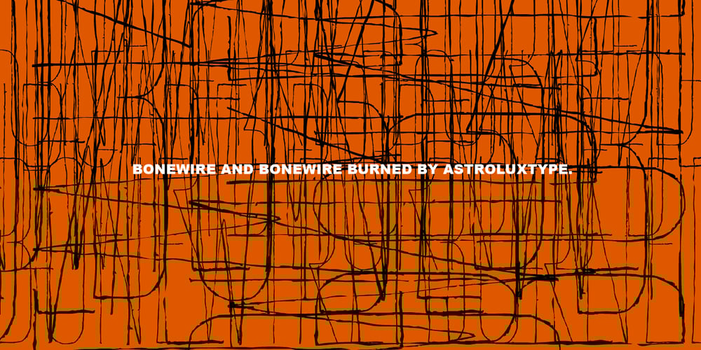 Bonewire font