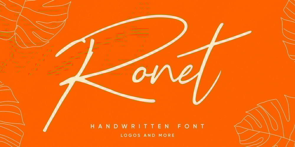 Ronet font
