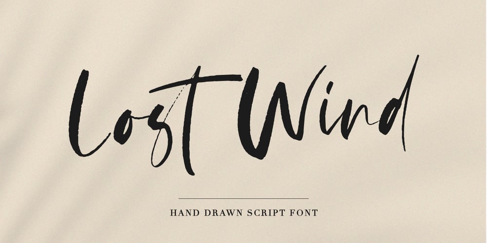 Lost Wind font