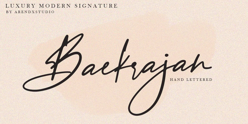Baekrajan font