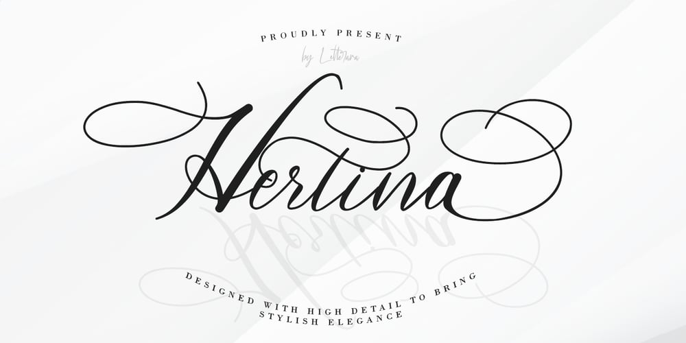 Hertina font