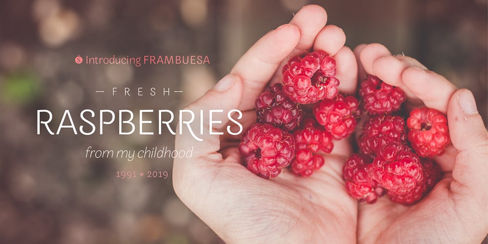 Frambuesa font