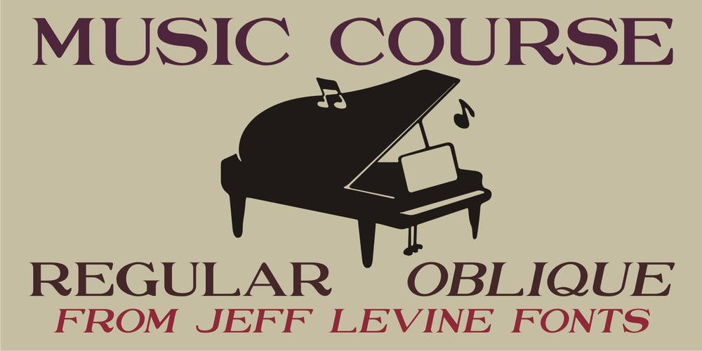 Music Course font