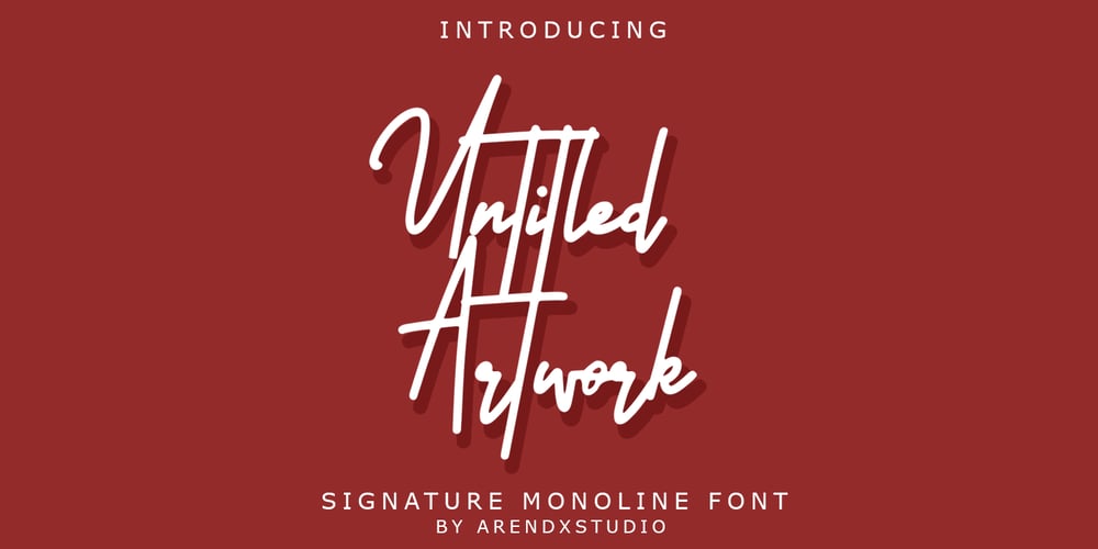 Untitled Artwork font