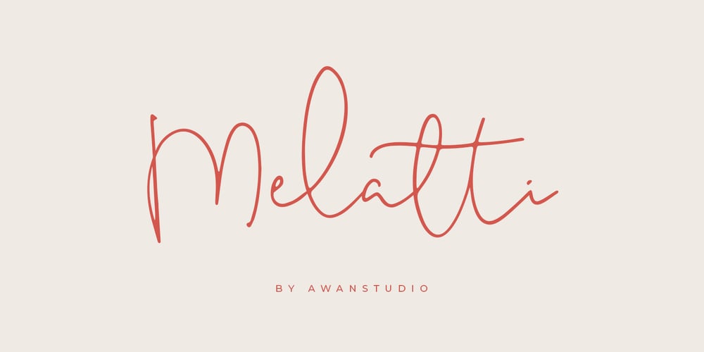 Melatti font